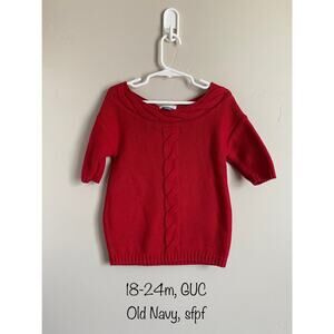 Old Navy 18-24m Red Sweater Dress